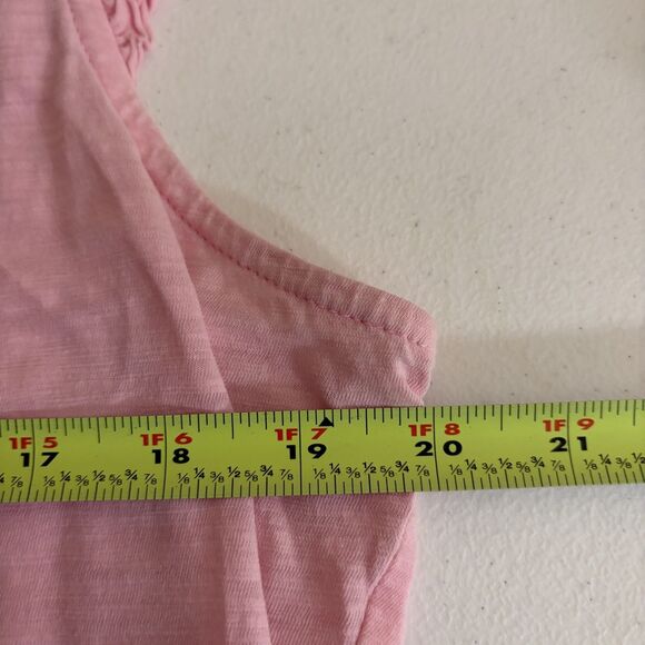 Lilly Pulitzer Tank Top Women's XL V-Neck Ruffle Sheer Casual Lightweight - Picture 7 of 7